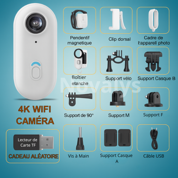 Caméra 4K – Vacances Mains Libres