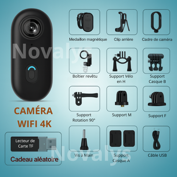 Caméra 4K – Vacances Mains Libres